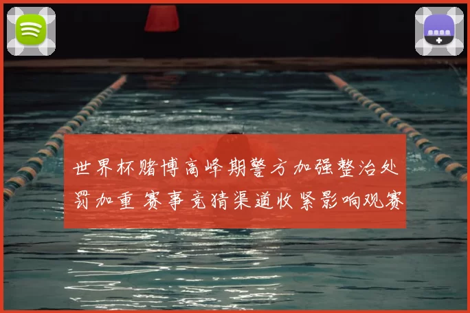 世界杯赌博高峰期警方加强整治处罚加重 赛事竞猜渠道收紧影响观赛氛围